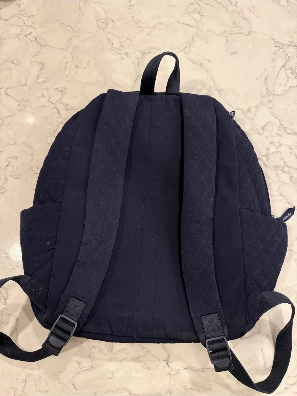 Vera Bradley Quilted Navy Backpack